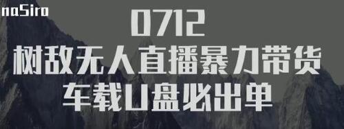 树敌‮习研‬社抖音无人直播暴力带货车载U盘必出单，单号单日产出300纯利润-最全项目网
