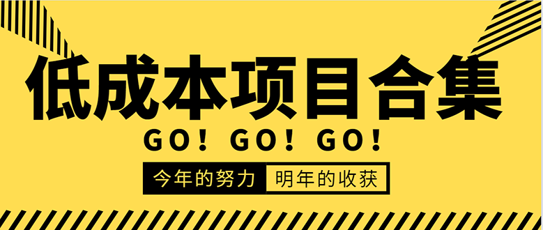 低成本零成本项目合集：赚钱快的慢的、暴利的，线上线下的，价值万元资料-最全项目网