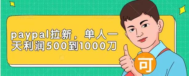 Paypal拉新赚美刀项目，单人一天利润500-1000刀【视频课程】-最全项目网