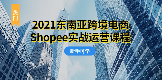 2021东南亚跨境电商Shopee实战运营课程，0基础、0经验、0投资的副业项目-最全项目网