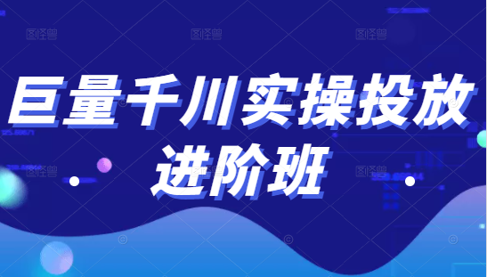 巨量千川实操投放进阶班，投放策略、方案，复盘模型和数据异常全套解决方法-最全项目网
