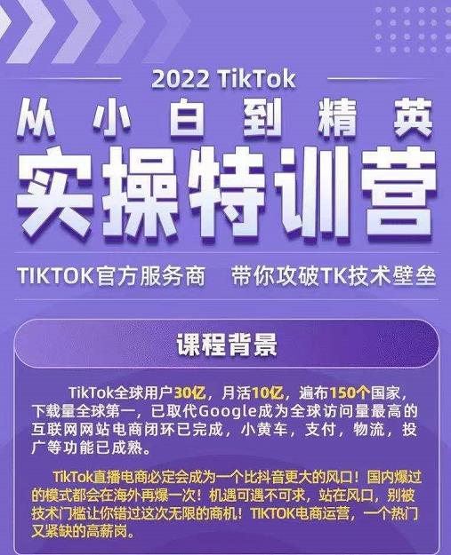 Seven漆·2022Tiktok从小白到精英实操特训营，带你掌握Tiktok账号运营-最全项目网