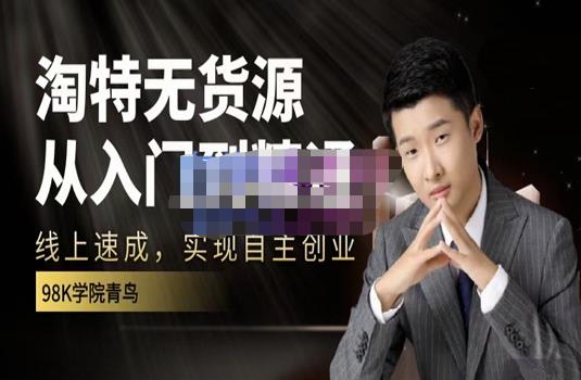 98k学院的淘特无货源线上速成课，从入门到精通，让你最小投入，最高回报-最全项目网