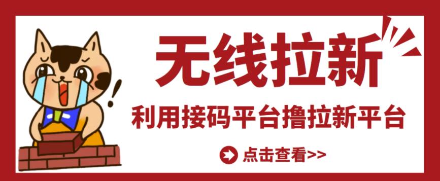 最新接码无限拉新项目，利用接码平台赚拉新平台差价，轻松日赚500+-最全项目网