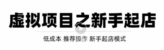虚拟项目快速起店模式，0成本打造月入几万虚拟店铺！-最全项目网
