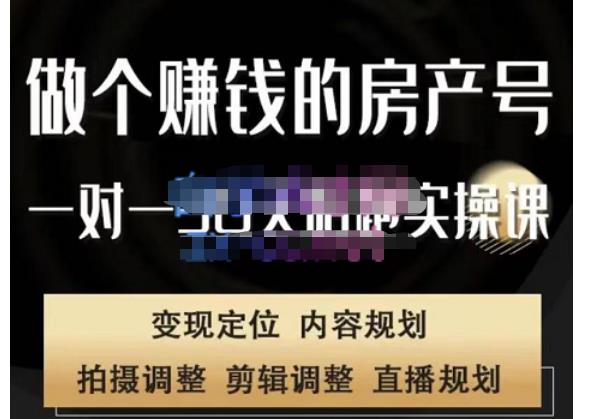 刘广标·同城房产号线上陪跑课，拍摄、剪辑、写文案、直播，做一个具有潜力价值的房产号-最全项目网