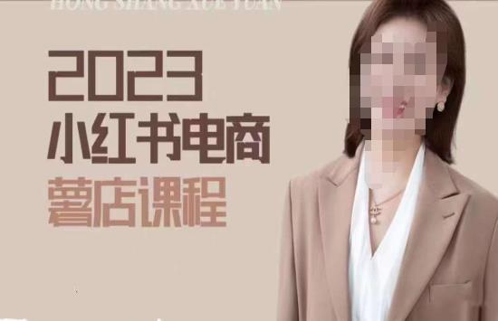 2023小红书电商课，新手小白从0~1玩转小红书薯店电商-最全项目网