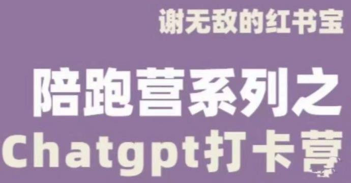 谢无敌ChatGPT打卡营，教你更好地使用ChatGPT来提高工作效率-最全项目网