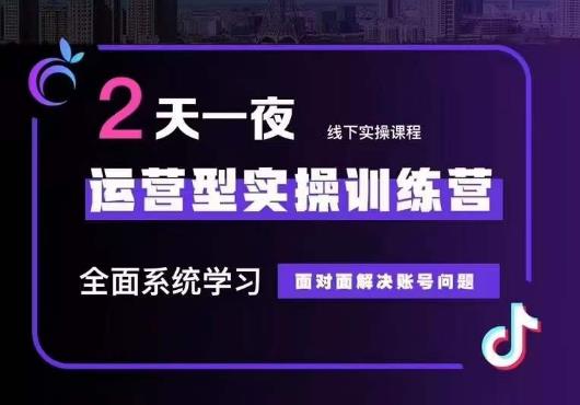5月22-23线下课运营型实操训练营，全面系统学习，从底层逻辑到实操方法到千川投放-最全项目网