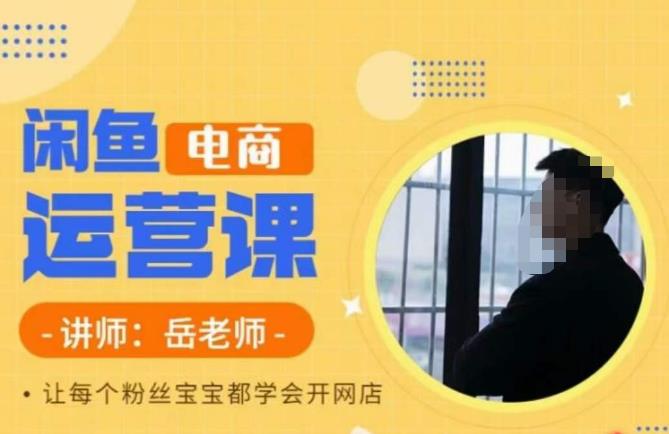 岳老师·闲鱼电商运营课，让每个粉丝宝宝都学会开网店-最全项目网