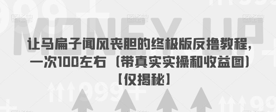 让马扁子闻风丧胆的终极版反撸教程，一次100左右（带真实实操和收益图）【仅揭秘】-最全项目网