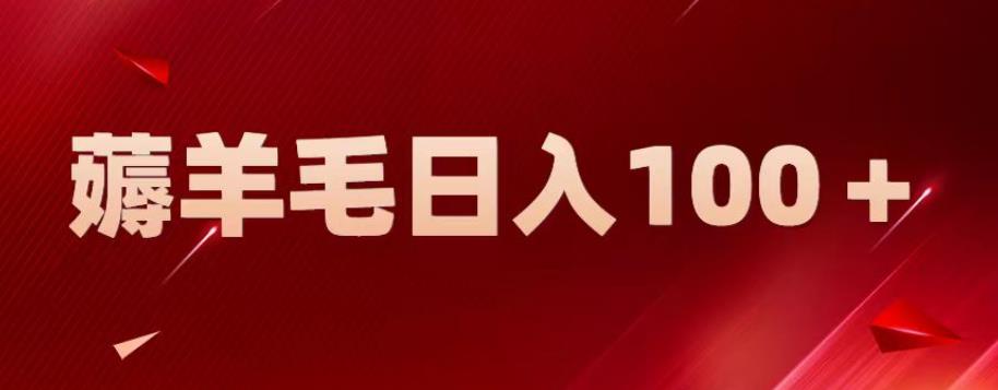 新平台零撸薅羊毛，一天躺赚100＋，无脑复制粘贴【揭秘】-最全项目网