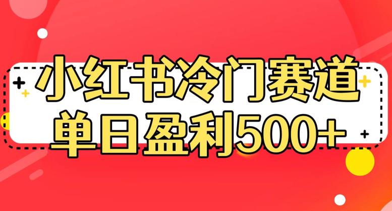 小红书冷门赛道，单日盈利500+【揭秘】-最全项目网