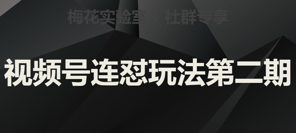 梅花实验室社群视频号连怼玩法第二期，实操讲解全部过程-最全项目网