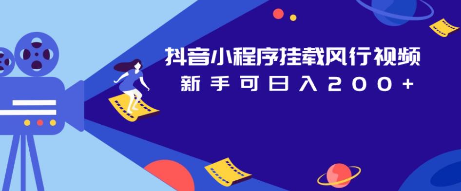 抖音小程序挂载风行视频，新手可日入200+-最全项目网