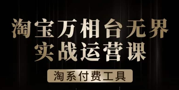 沧海·淘系万相台无界实战运营课，万相台无界实操全案例解析-最全项目网