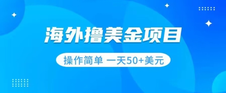 撸美金项目无门槛操作简单小白一天50+美刀-最全项目网