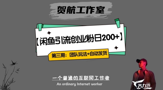 第三期：暴力引流，无脑搬运，闲鱼创业粉引流一天200+，更新全自动发货的团队闭环模式【揭秘】-最全项目网