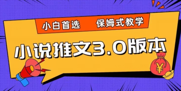 小说推文3.0玩法，日入两千+，保姆式教学，小白首选【揭秘】-最全项目网