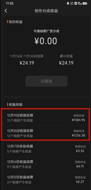 最新撸视频号‮作创‬者‮益收‬课程，测通了视频号分成计划，一天百来块-最全项目网