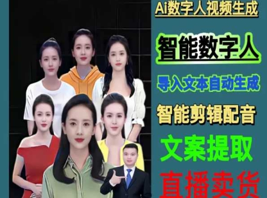 伍老师Ai数字人快速剪辑制作以及变现视频课-最全项目网