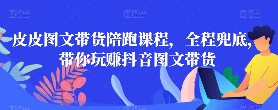 皮皮图文带货陪跑课程，全程兜底，带你玩赚抖音图文带货-最全项目网