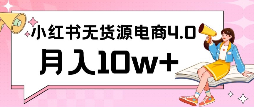 小红书新电商实战，无货源实操从0到1月入10w+联合抖音放大收益【揭秘】-最全项目网
