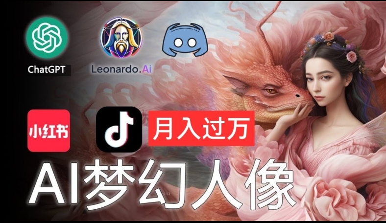 AI摄影梦幻人像：零基础也能月入过万的秘密【揭秘】-最全项目网