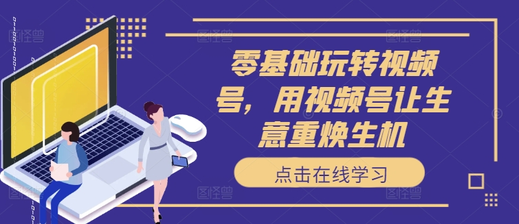 零基础玩转视频号，用视频号让生意重焕生机-最全项目网