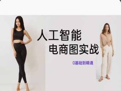 人工智能SD电商图实战，ai绘图0基础到精通-最全项目网