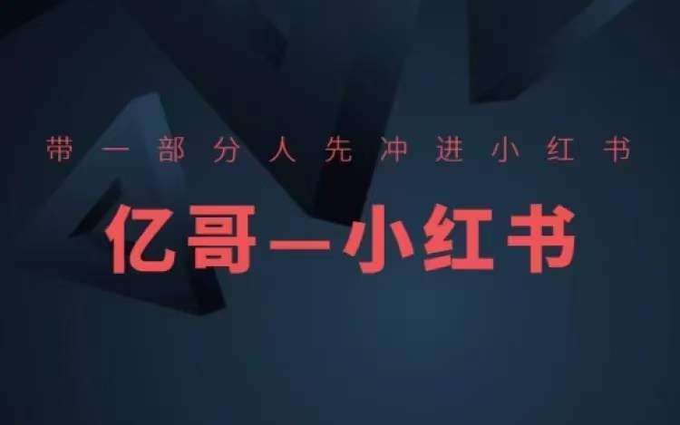 ​​带一部分人先冲进小红书，小红书开店、选品、爆款裂变-最全项目网