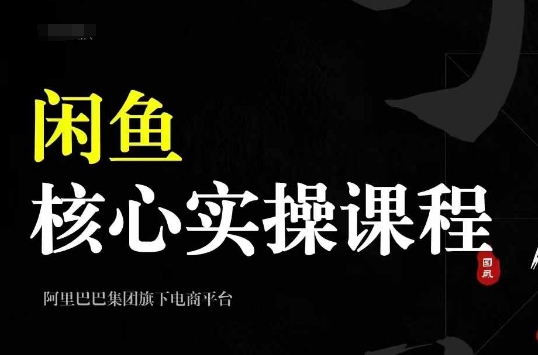 2024闲鱼核心实操课程，从养号、选品、发布、销售，教你做一个出单的闲鱼号-最全项目网