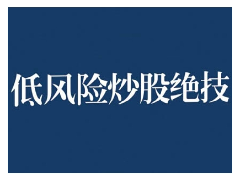 2024低风险股票实操营，低风险，高回报-最全项目网