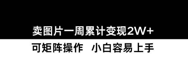 小红书【卖图片】一周累计变现2W+小白易上手-最全项目网