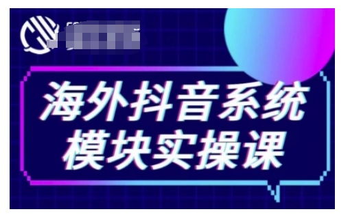 海外抖音Tiktok系统模块实操课，TK短视频带货，TK直播带货，TK小店端实操等-最全项目网
