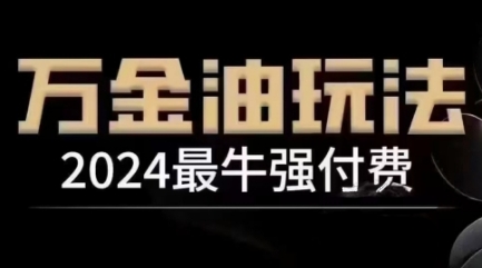 2024最牛强付费，万金油强付费玩法，干货满满，全程实操起飞（更新12月）-最全项目网