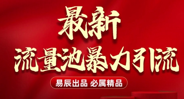 最新“流量池”无门槛暴力引流(全网首发)日引500+-最全项目网