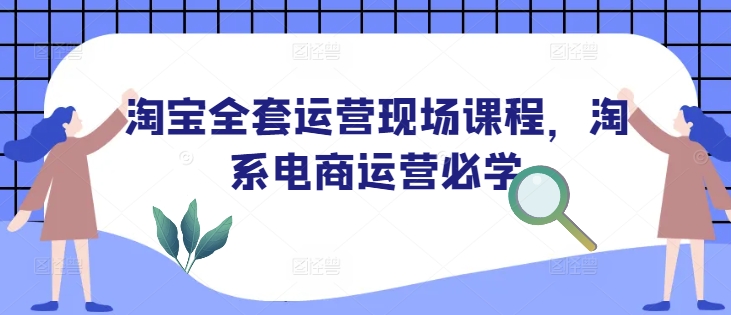 淘宝全套运营现场课程，淘系电商运营必学-最全项目网