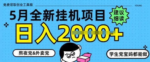 5月最新挂G项目8.0玩法，纯手机操作，稳稳日入1k+【揭秘】-最全项目网