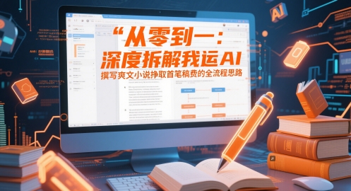 从零到一：深度拆解我运用AI撰写爽文小说挣取首笔稿费的全流程思路-最全项目网