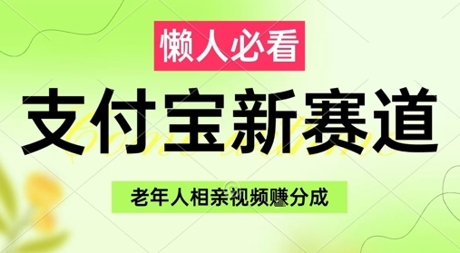 支付宝新赛道，利用老年人相亲视频，挣分成收益，轻松月入过W，操作简单-最全项目网