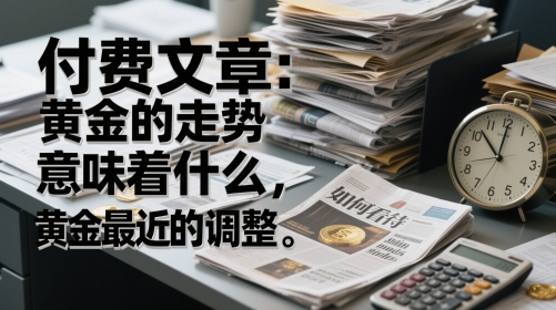 付费文章：黄金的走势意味着什么，如何看待黄金最近的调整-最全项目网