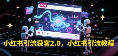 小红书引流获客2.0，小红书引流教程-最全项目网