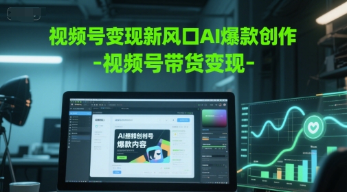 视频号变现新风口AI爆款创作-视频号带货变现-最全项目网