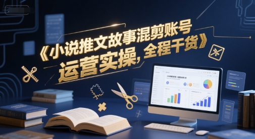 小说推文故事混剪账号运营实操，全程干货-最全项目网