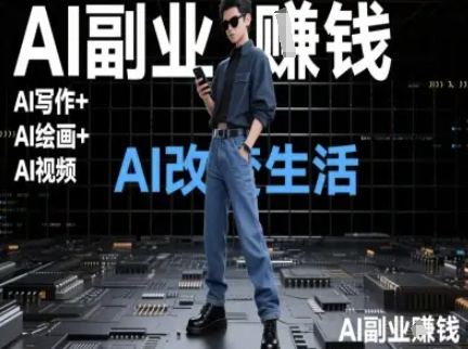 AI改变生活（Ai写作+AI绘画+Ai视频），AI副业挣钱-最全项目网
