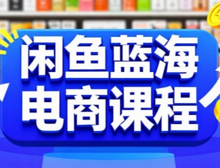 闲鱼蓝海电商课程，手把手助你快速上手，轻松实现闲鱼稳定盈利-最全项目网