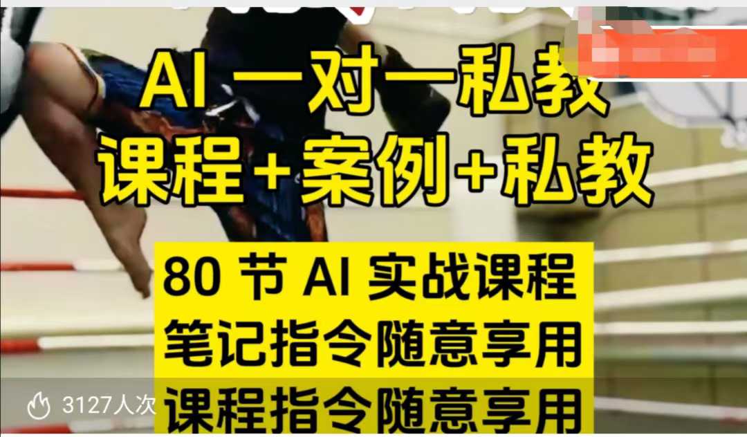 AI指令实战课，课程+案例，80节AI实战课程，笔记指令随意享用，课程指令随意享用（更新7月）-最全项目网