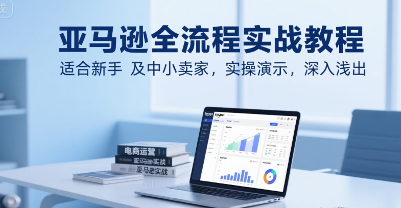 亚马逊全流程实战教程，适合新手及中小卖家，实操演示，深入浅出-最全项目网