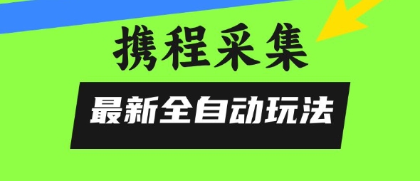 携程信息采集全自动玩法，0风控，无脑开干【揭秘】-最全项目网